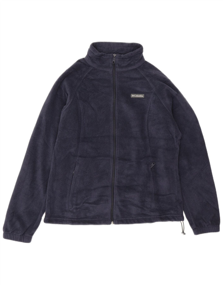 Columbia dame fleecejakke UK 16 Stor marineblå polyester