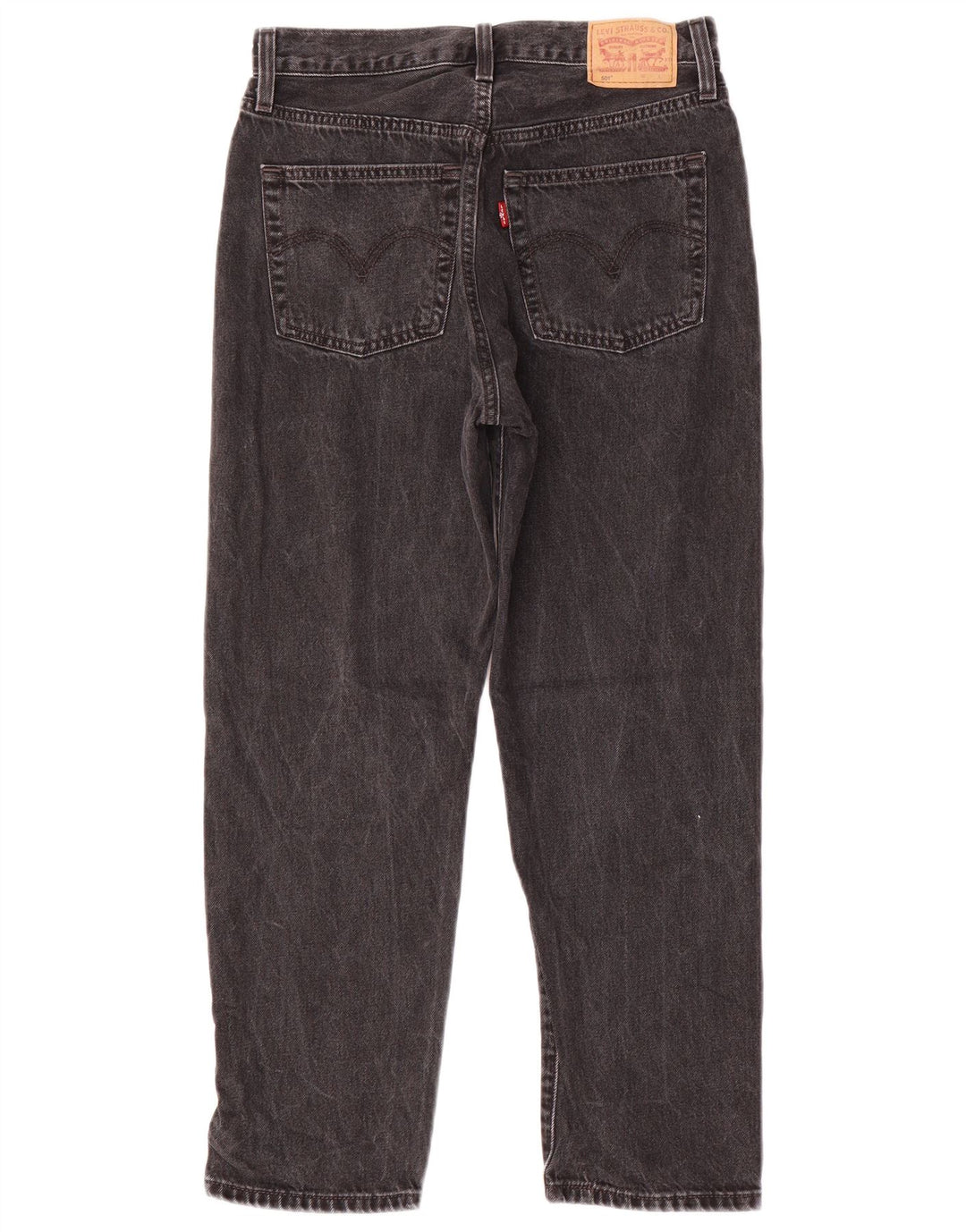 Levi's Dame 501 Straight Jeans W27 L26 Sort Bomuld
