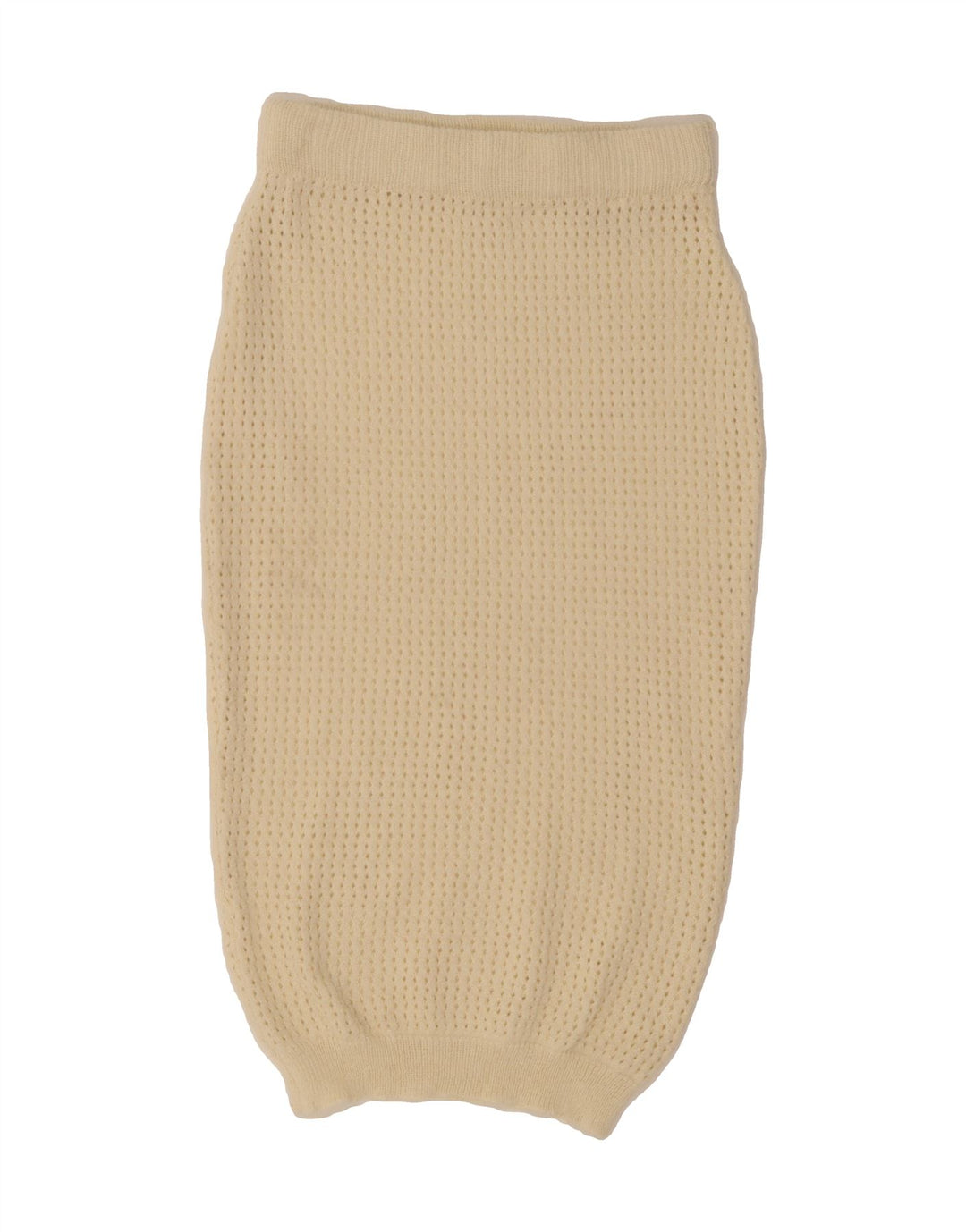 VINTAGE Womens Crochet Midi Skirt W28 Medium Off White Vintage Vintage and Second-Hand Vintage from Messina Hembry 