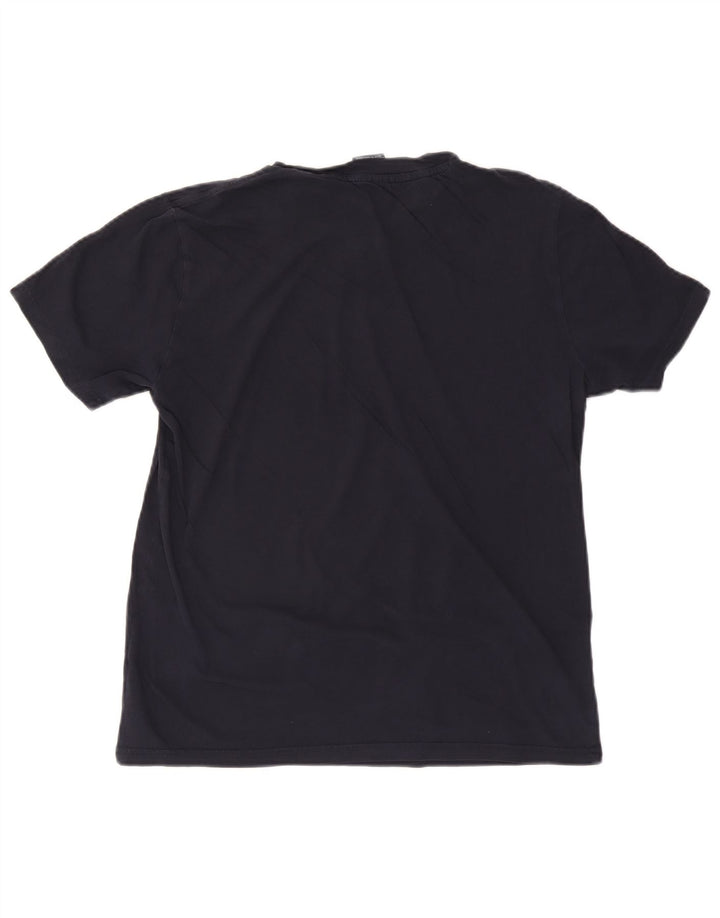 CHAMPION Herre T-Shirt Top Stor Marineblå Bomuld