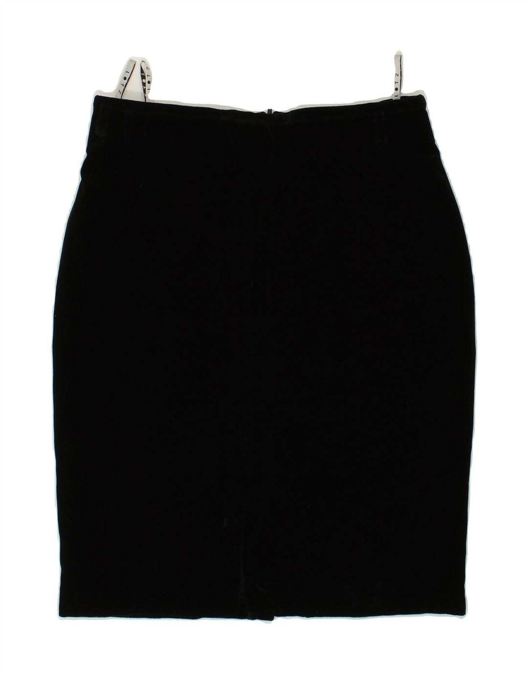 LOTZ Womens Pencil Skirt UK 12 Medium W30  Black Polyester Vintage Lotz and Second-Hand Lotz from Messina Hembry 