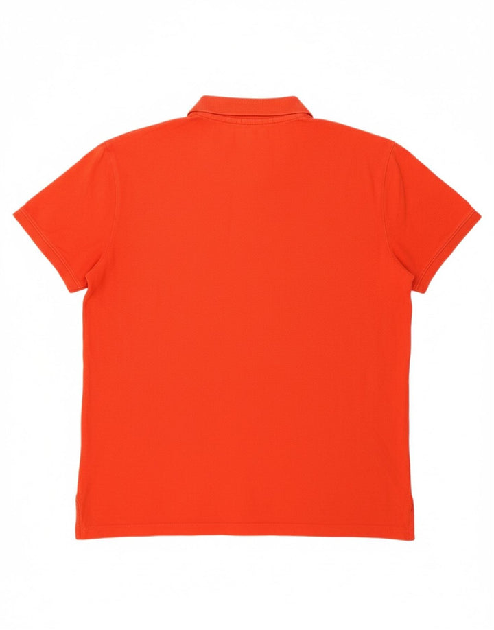 TOMMY HILFIGER Mens Regular Fit Polo Shirt 2XL Red Cotton