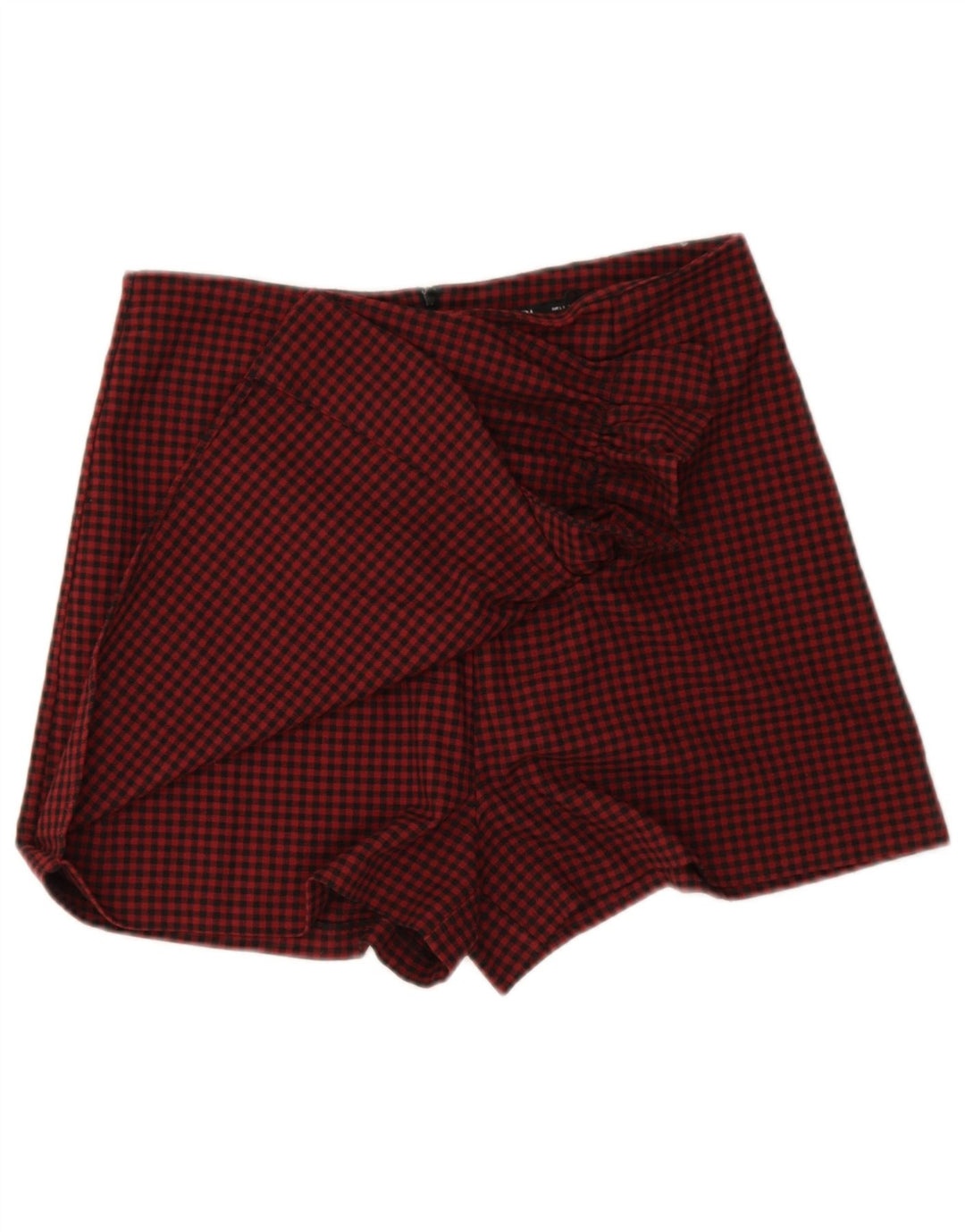 Zara Dame Casual Shorts Large W30 L3 Red Gingham