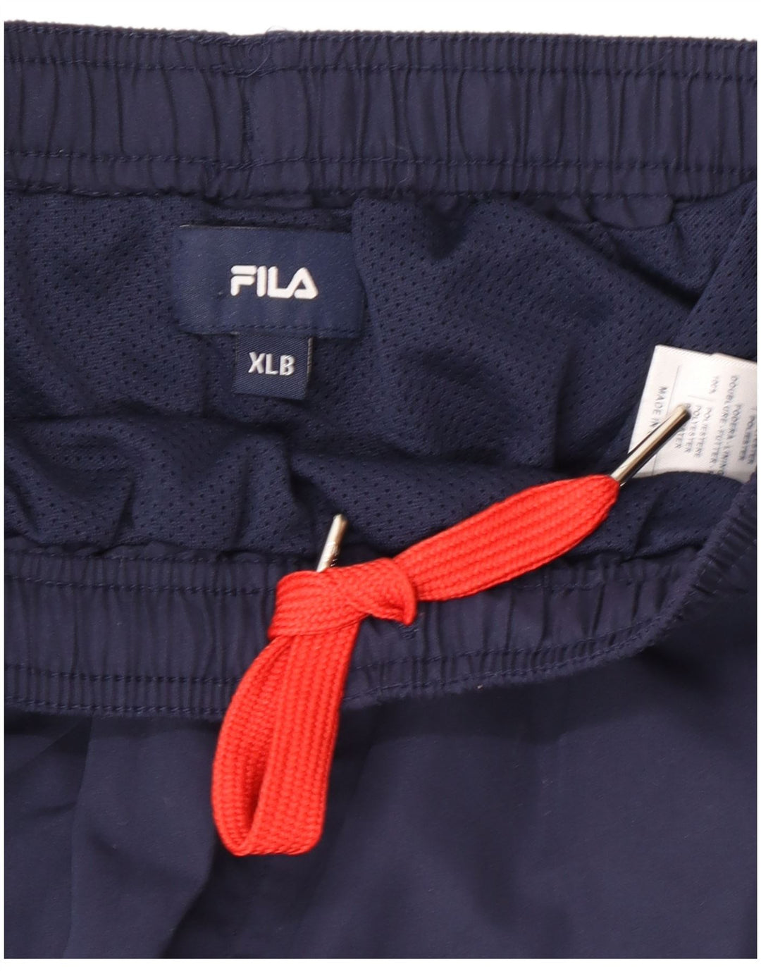 Fila Boys Graphic Sports Shorts 13-14 år XL Navy Blue Polyester