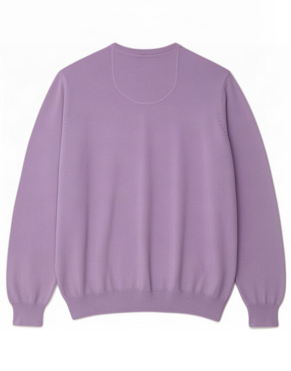 Marks & Spencer Herre Blue Harbor Crew Neck trøje Sweater Large Purple