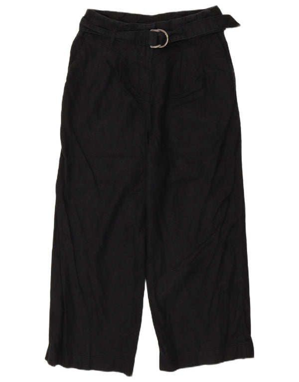 Marks & Spencer Kvinder Højtaljede Fritidsbukser UK 14 Large W32 L27 Sort