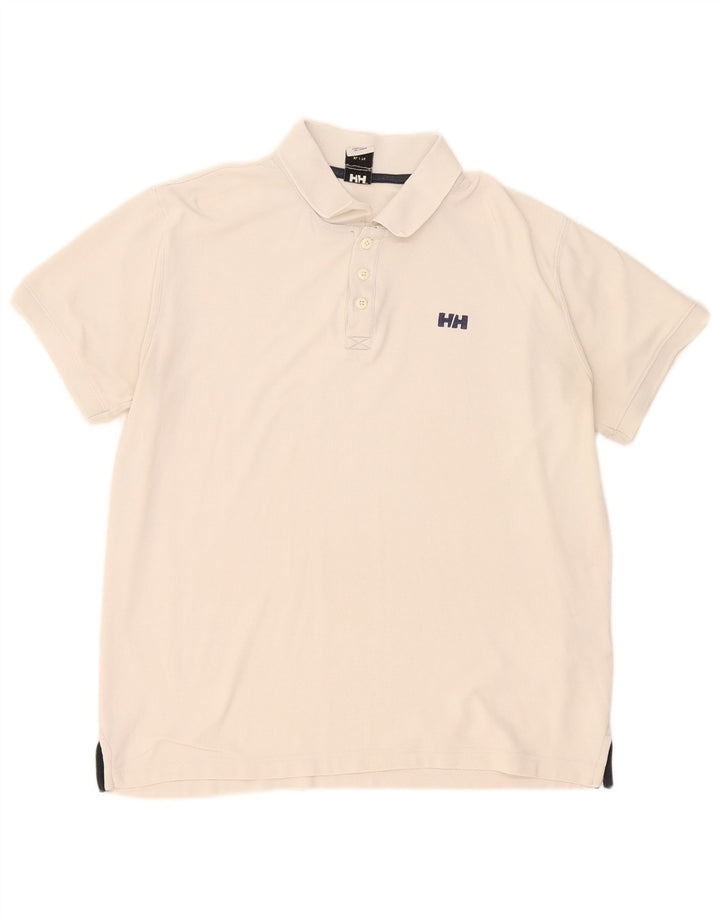 Helly Hansen Herre Polo Shirt XL Off White Polyester