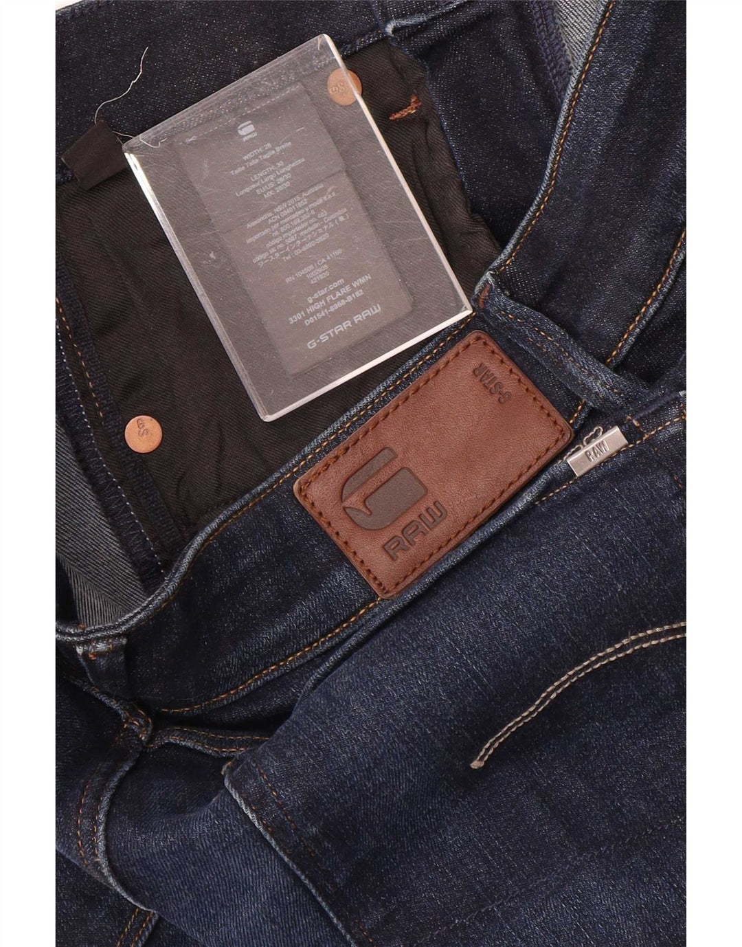 G-Star Dame Flared Jeans W28 L30 Marineblå Bomuld