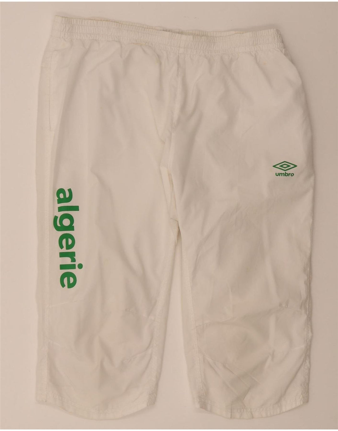 Umbro Herre Grafiske Bermuda Sport Shorts 2XL Hvid Polyester