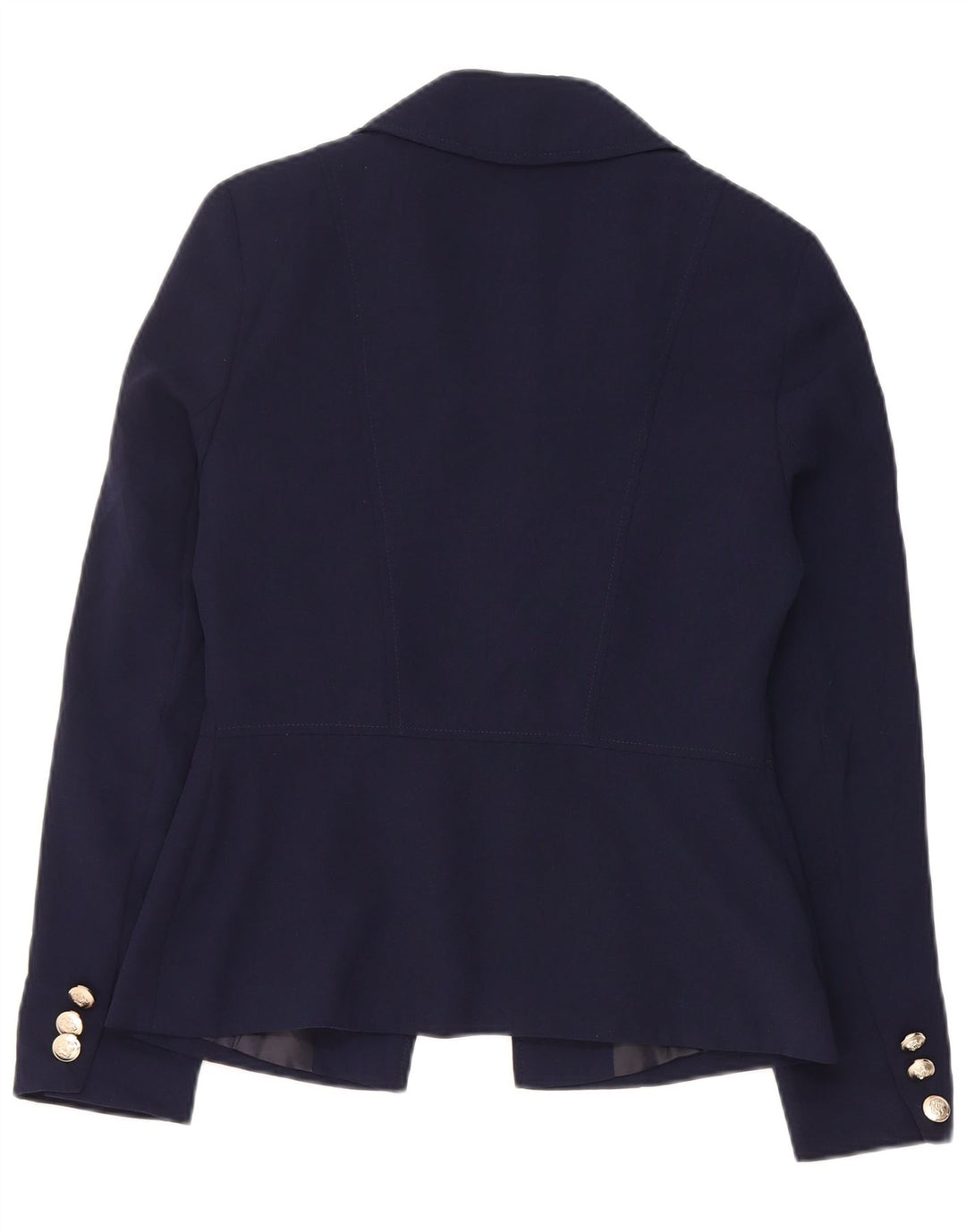 Lipsy Womens Open Blazer Jacket UK 10 Small Navy Blue Polyester