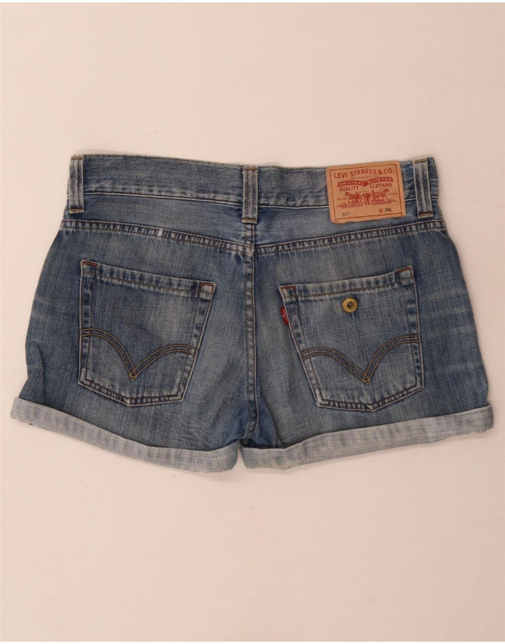 Levi's Womens 607 denimshorts W29 Medium Blue Bomuld