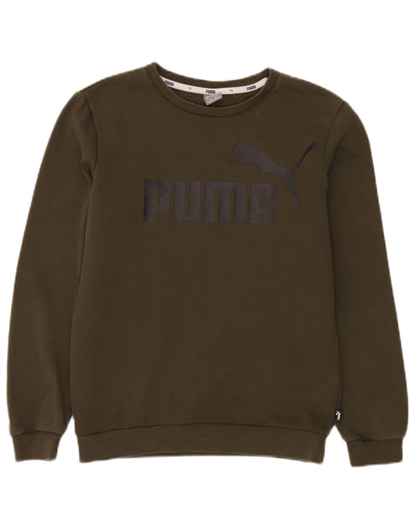 Puma Boys Grafisk Sweatshirt Jumper 13-14 år Khaki