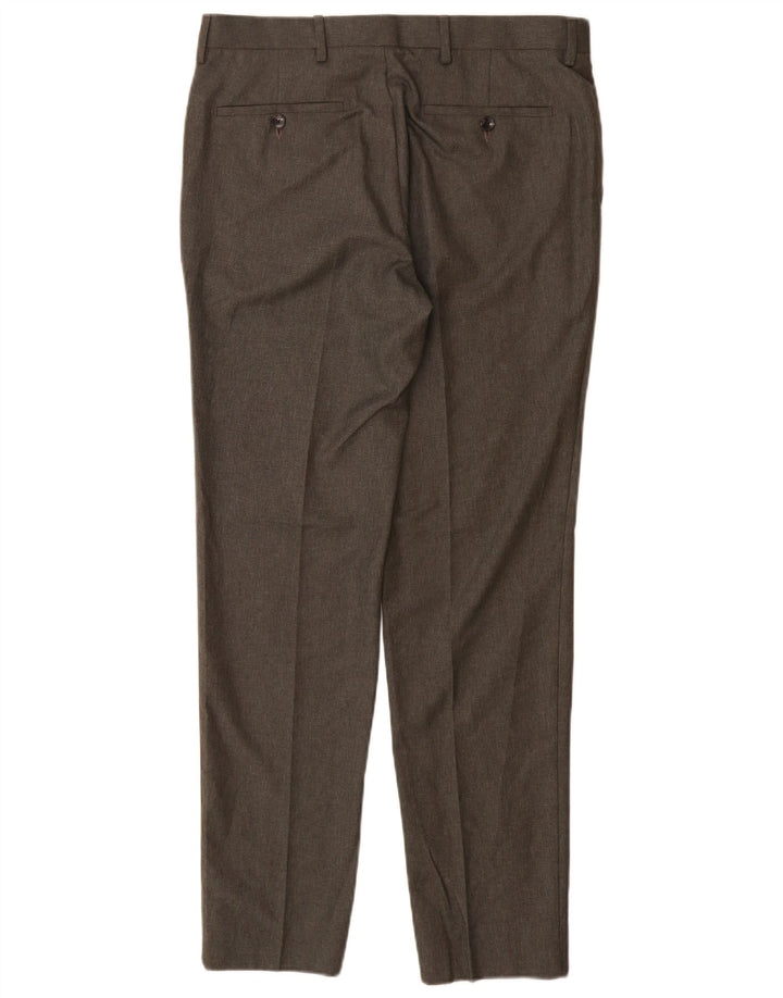 Marks & Spencer Herre Skinny Casual Bukser W32 L31 Grå Polyester