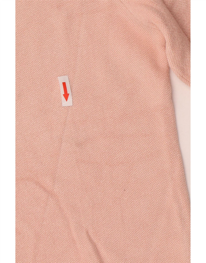 Zara Kvinders Crop Cardigan Top UK 12 Medium Pink
