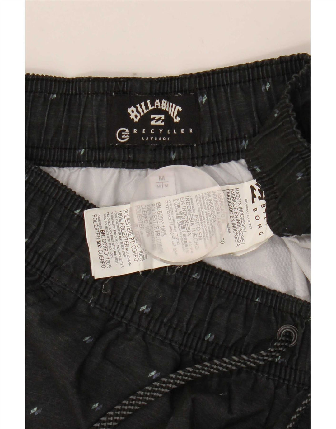 Billabong Badeshorts til mænd Medium Khaki plettet polyester