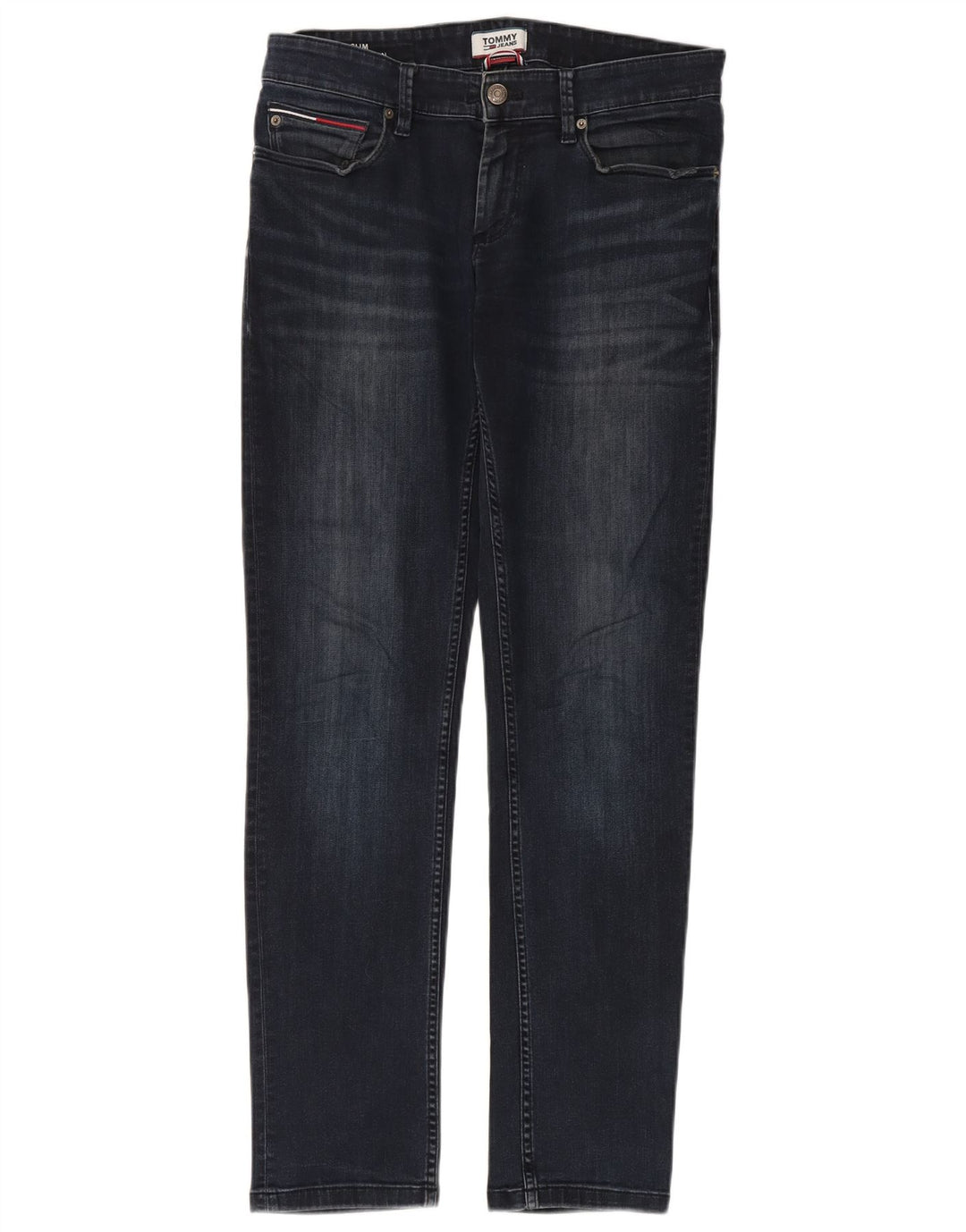 Tommy Hilfiger Herre Slim Jeans W30 L32 Marineblå Bomuld