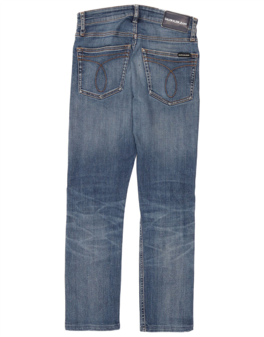 Calvin Klein Herre Slim Jeans W28 L27 Blå Bomuld