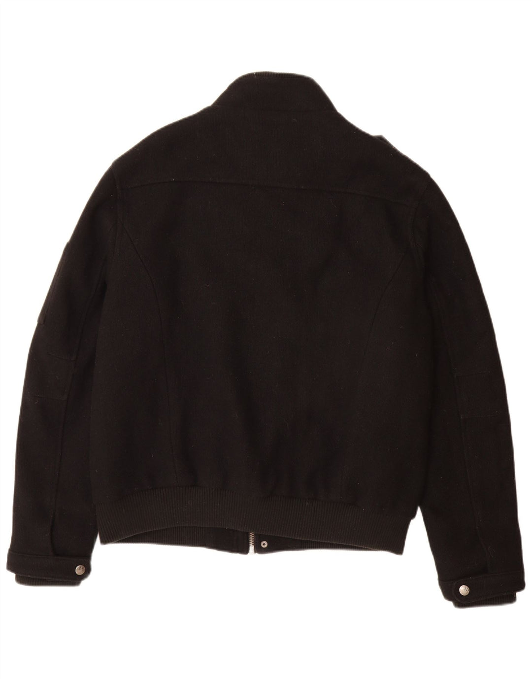 ANGELO LITRICO Herre Military Bomber Jacket UK 42 XL Sort Uld