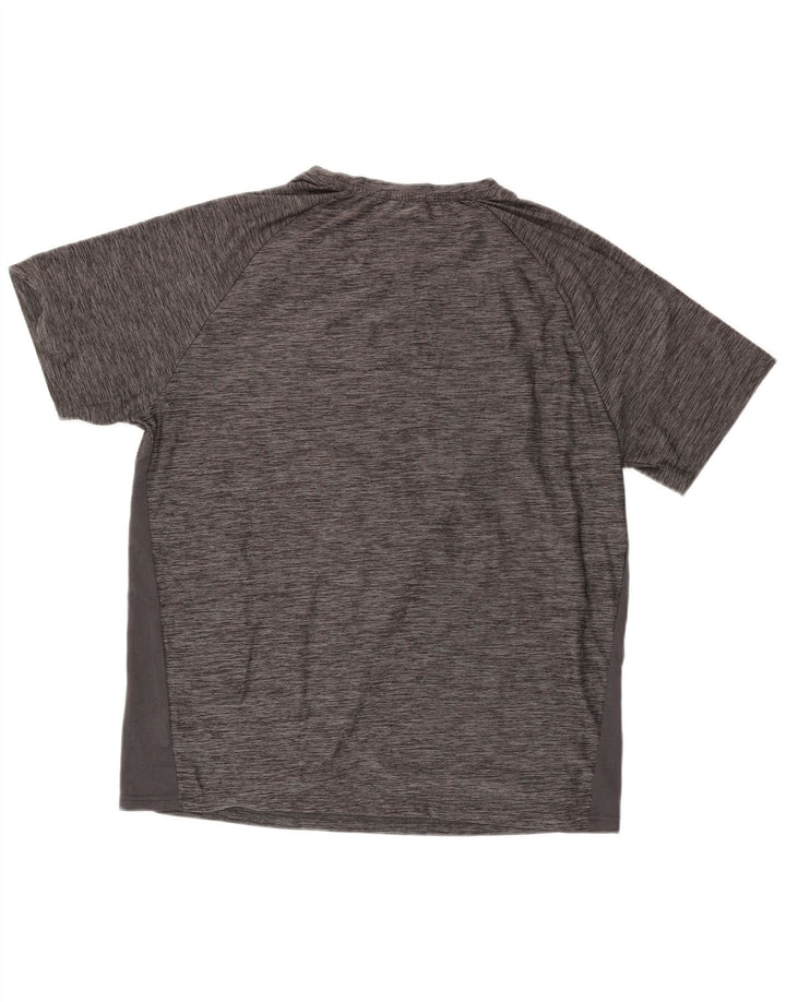 Fila Herre T-Shirt Top Stor Grå Flecked Polyester