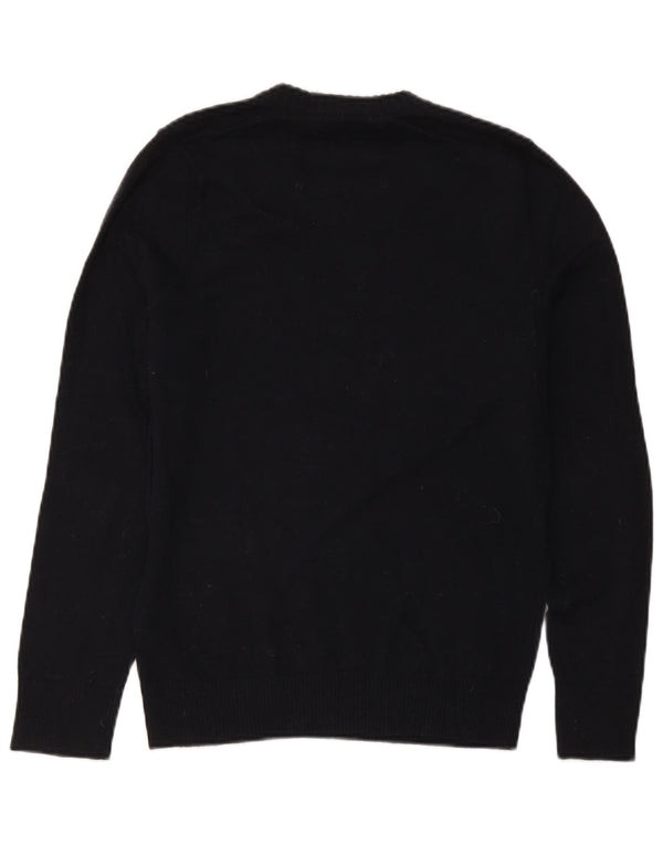 Hollister Herre V-hals sweater Medium marineblå bomuld