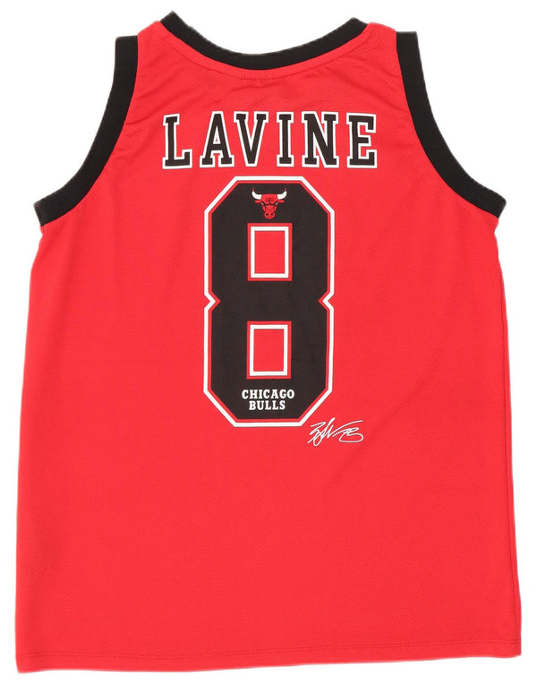 NBA Boys Chicago Bulls Grafisk Vest Top 13-14 År Rød Colourblock