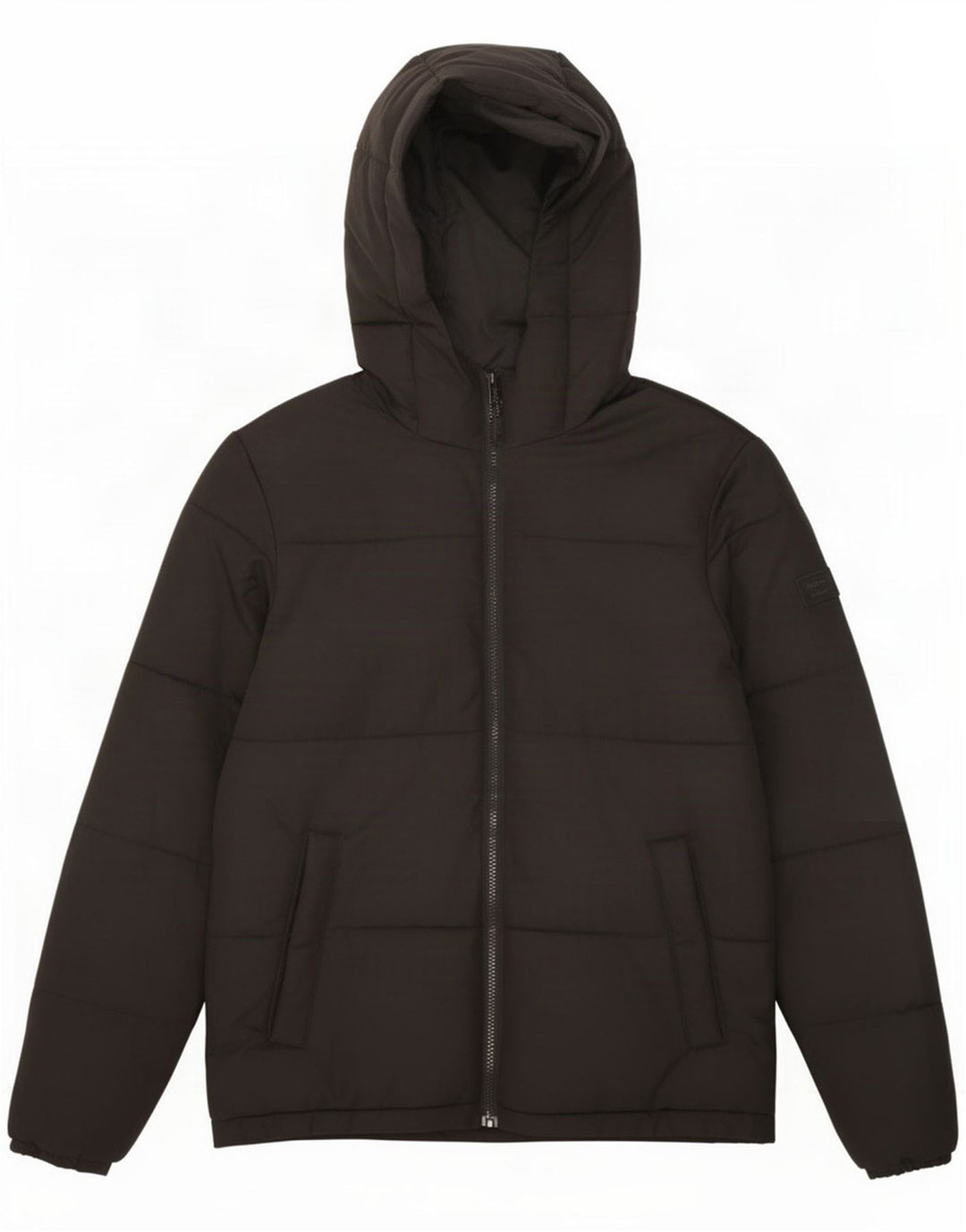 Jack & Jones Herre hættepolstret jakke UK 36 Small Black