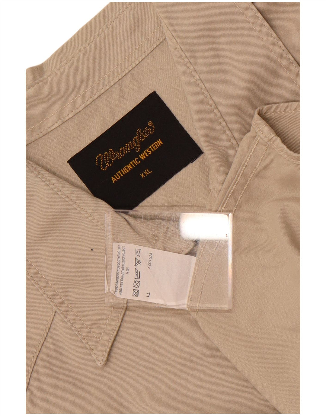 Wrangler herreskjorte 2XL beige bomuld
