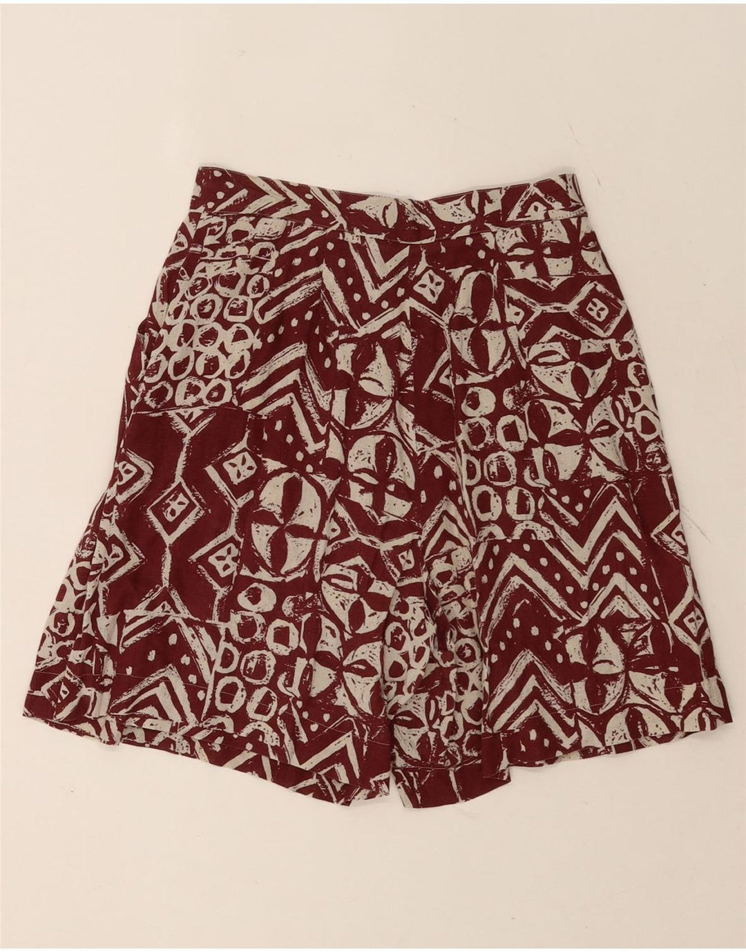 Marcello Cioni Dame Chino Shorts IT 44 Medium W26 Brun Geometrisk