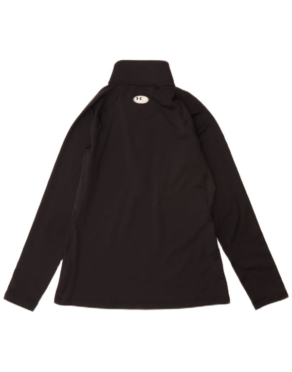 Under Armour Womens Cold Gear Pullover Tracksuit Top UK 10 Small Black