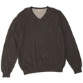 Marks & Spencer Herre Regular Fit V-hals sweater XL Grå Bomuld