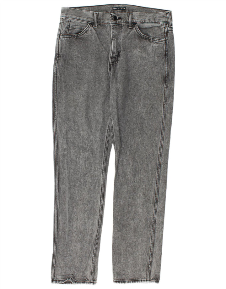 Levi's Slim Jeans til mænd W33 L32 Grå bomuld
