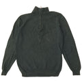 Massimo Dutti Herre Zip Neck Jumper Sweater Medium Grøn Bomuld