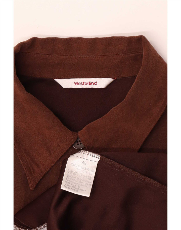 Westerlind Dame imiteret ruskind Overfrakke EU 46 XL Brun Polyester