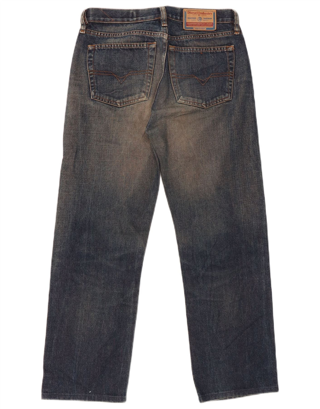 DIESEL Herre Cropped Jeans W28 L25 Blå Bomuld