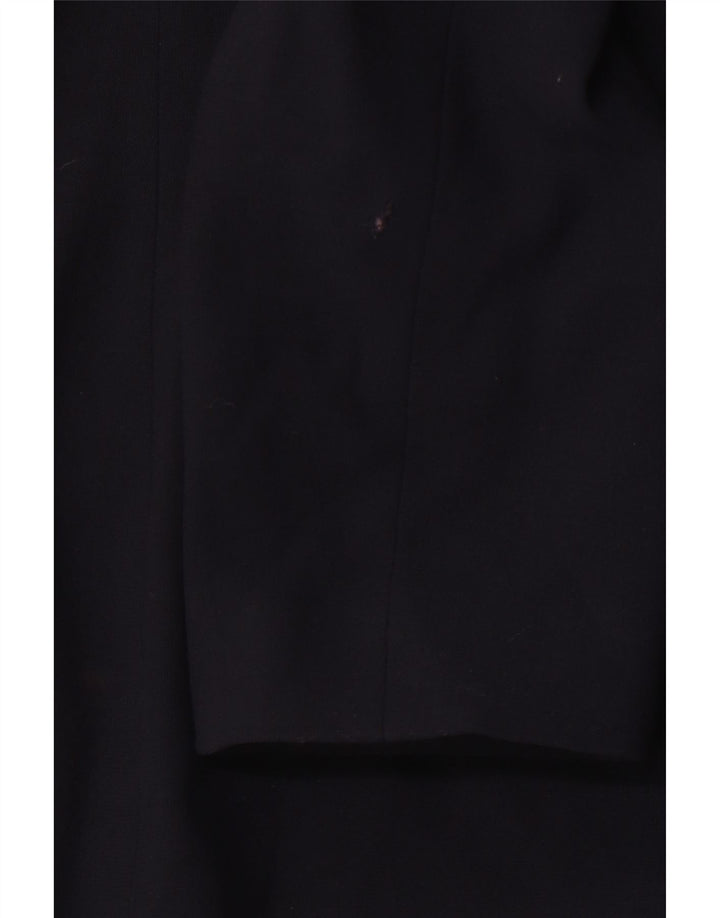 LAURA ASHLEY Dame 4-knaps blazerjakke UK 16 Stor marineblå viskose