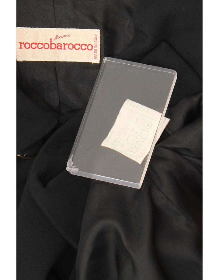 Roccobarocco Dame Dobbeltradet Blazer Jacket UK 18 XL Navy Blue