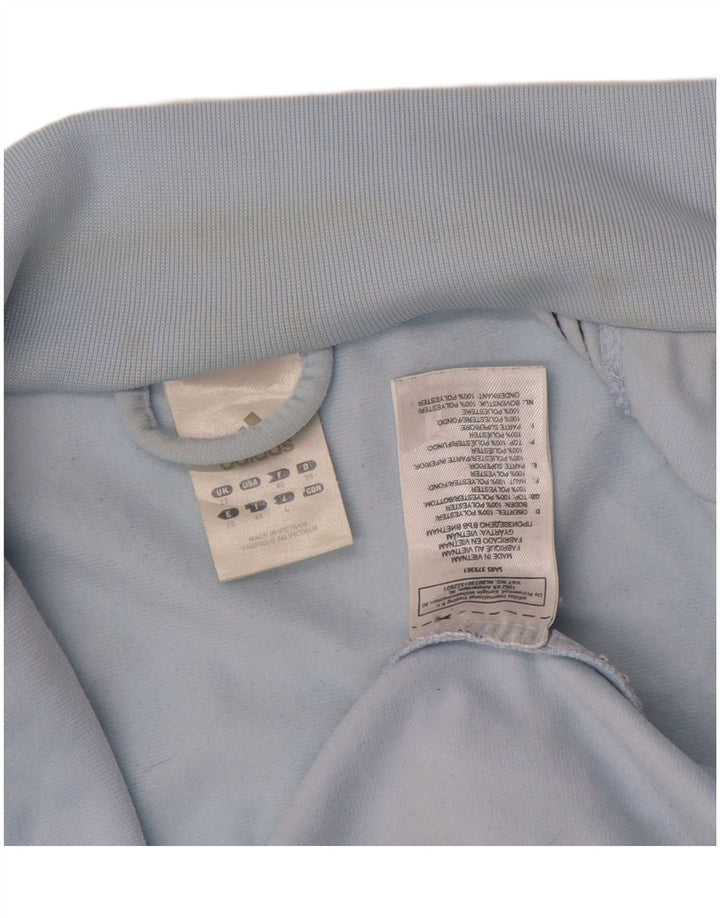 Adidas træningsdragt topjakke til kvinder UK 12 Medium Blue Polyester