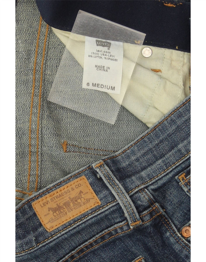 Levi's Lige Jeans til kvinder US 6 Medium W28 L32 Marineblå Bomuld