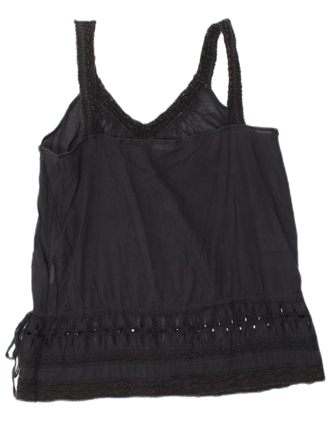 BENETTON Dame Cami Top UK 10 Lille Sort