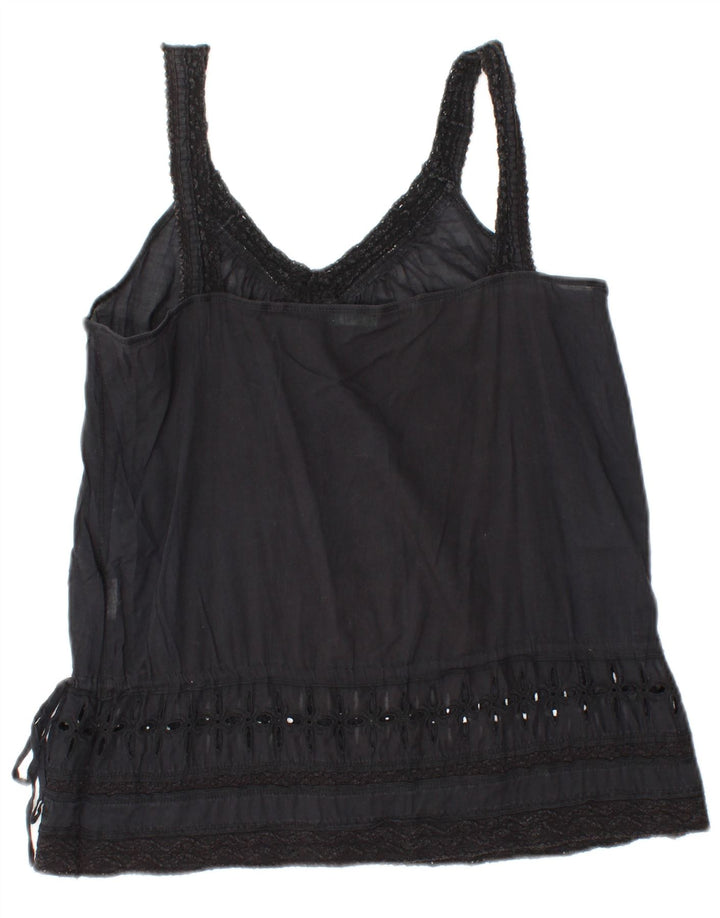 BENETTON Dame Cami Top UK 10 Lille Sort