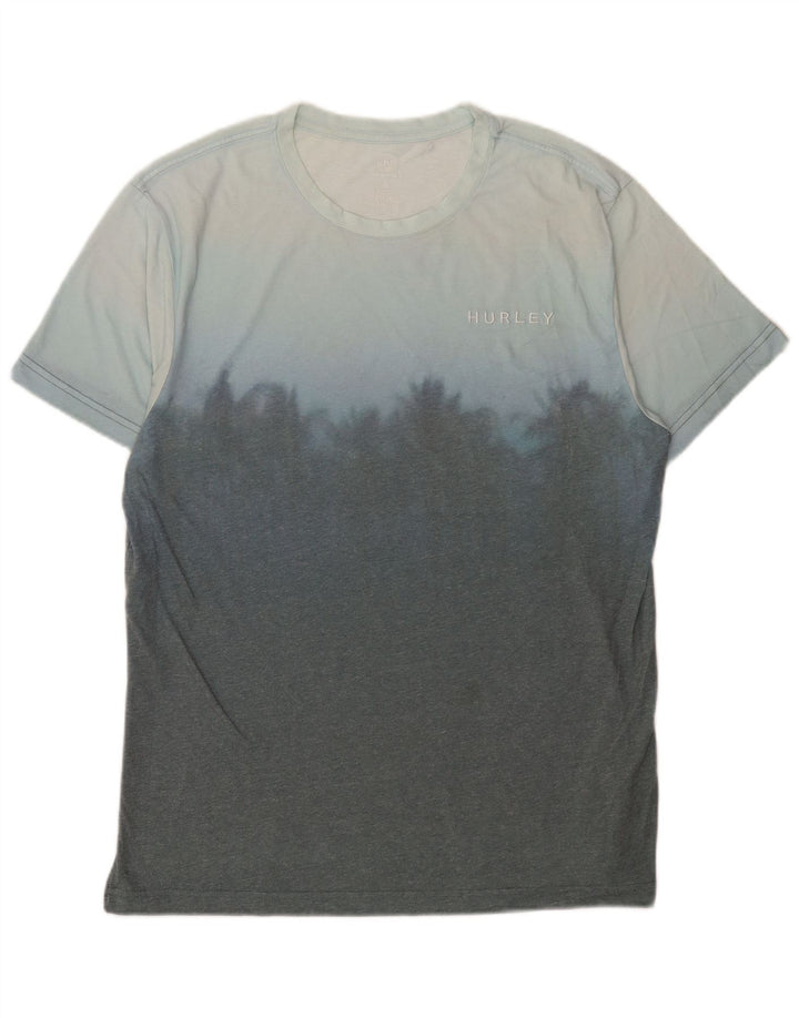 Hurley Herre T-Shirt Top Stor Blå Colourblock Polyester