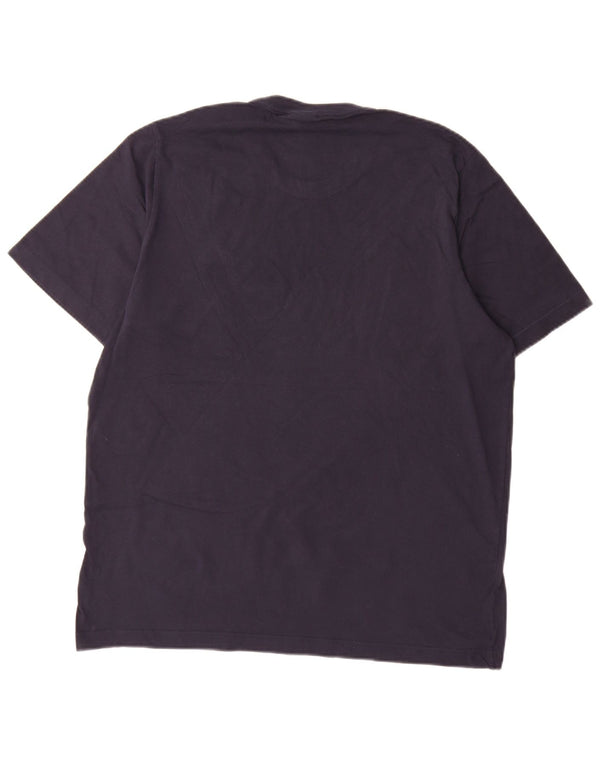 Adidas Herre T-Shirt Top Stor Marineblå Bomuld