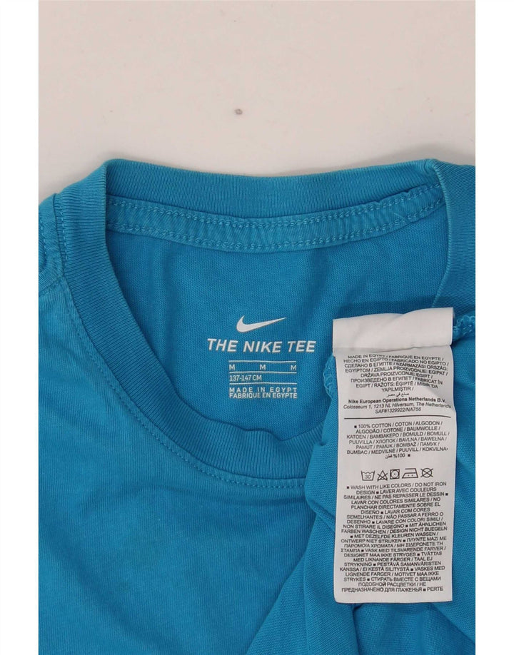 Nike Boys T-Shirt Top 10-11 år Medium Blue Bomuld