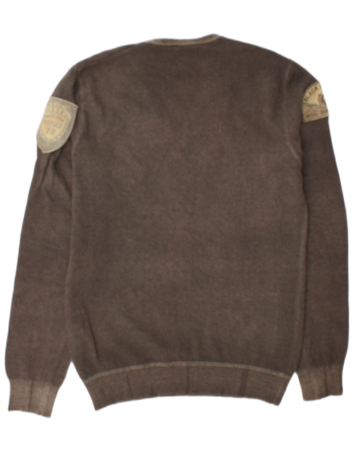 Diesel Herre V-hals sweater XL Grå Uld