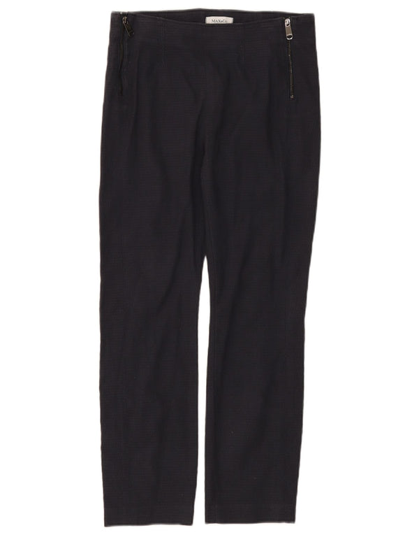 Max & Co. Lige Chinobukser til kvinder UK 8 Small W26 L24 Marineblå
