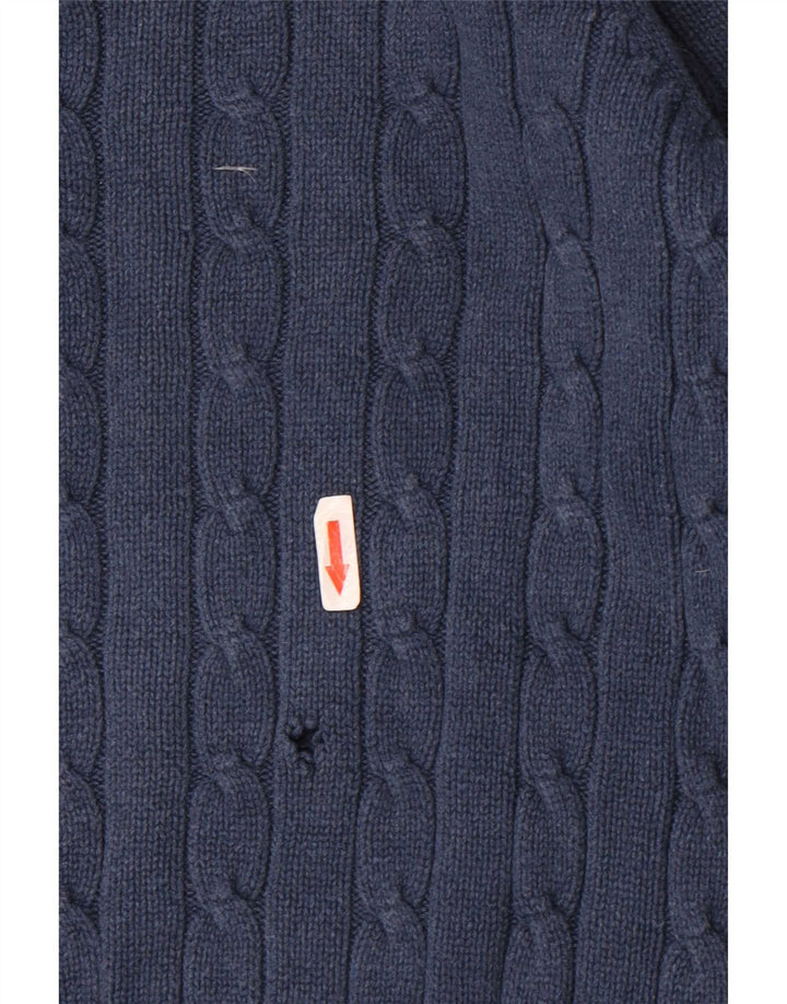 Marks & Spencer Herre Blue Harbor Crew Neck Jumper Sweater Large Navy Blue