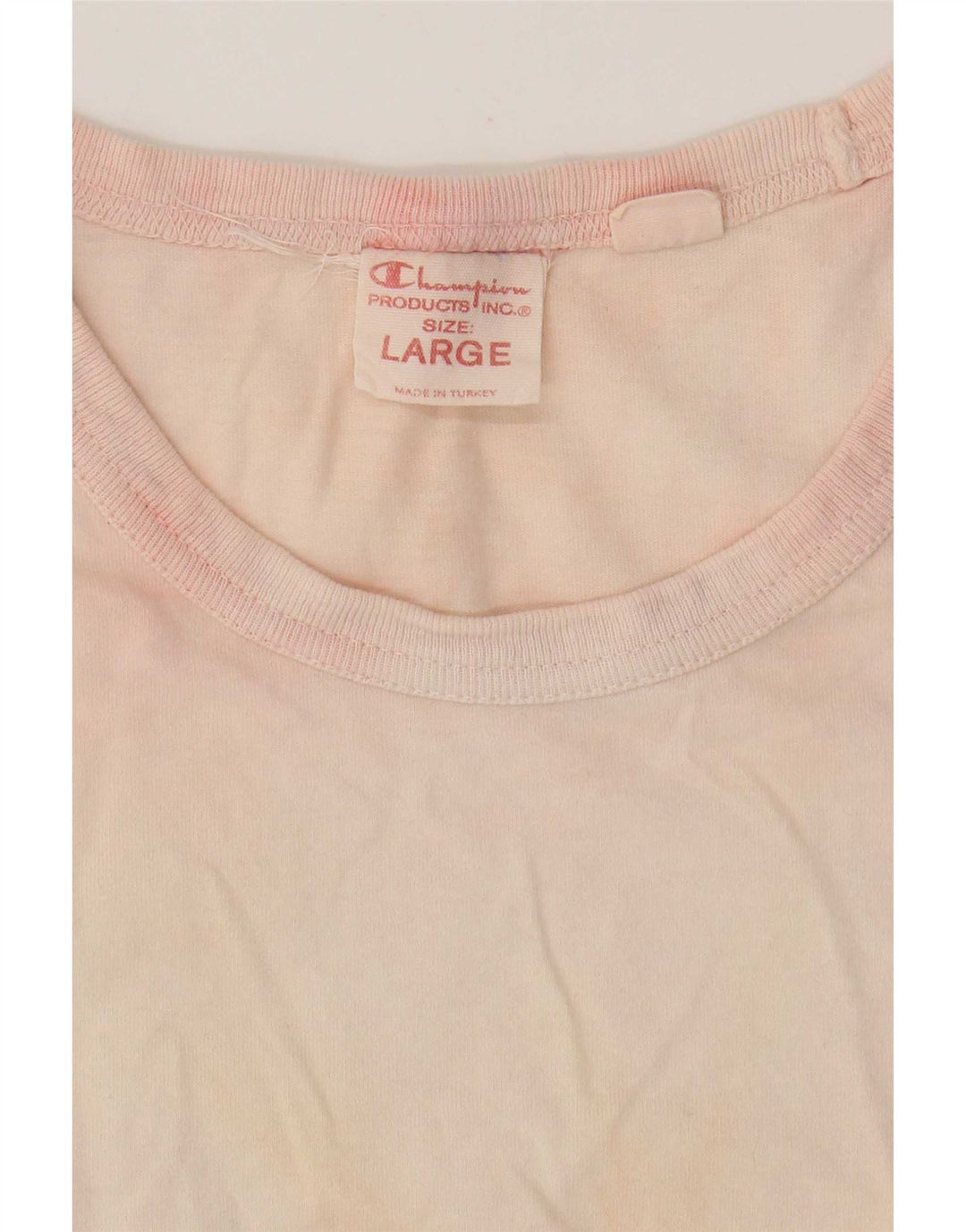 Champion Herre T-shirt Top Large Pink Tie Dye