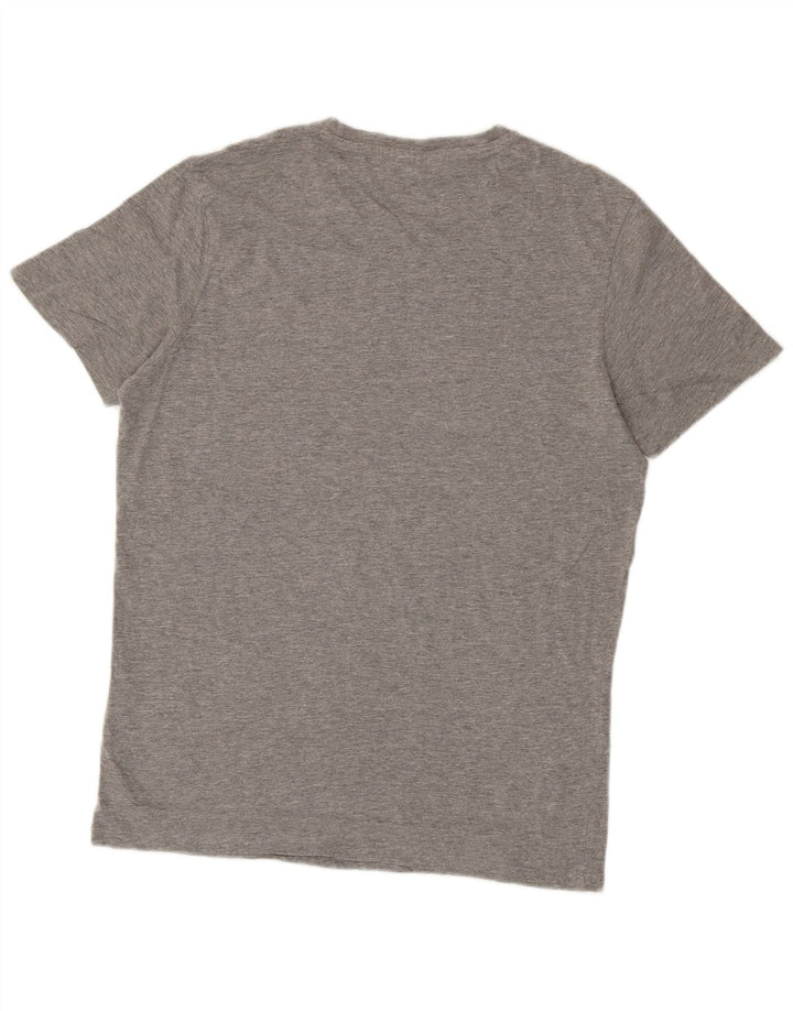 Jack & Jones Herre kerne grafisk T-shirt top mellemgrå bomuld