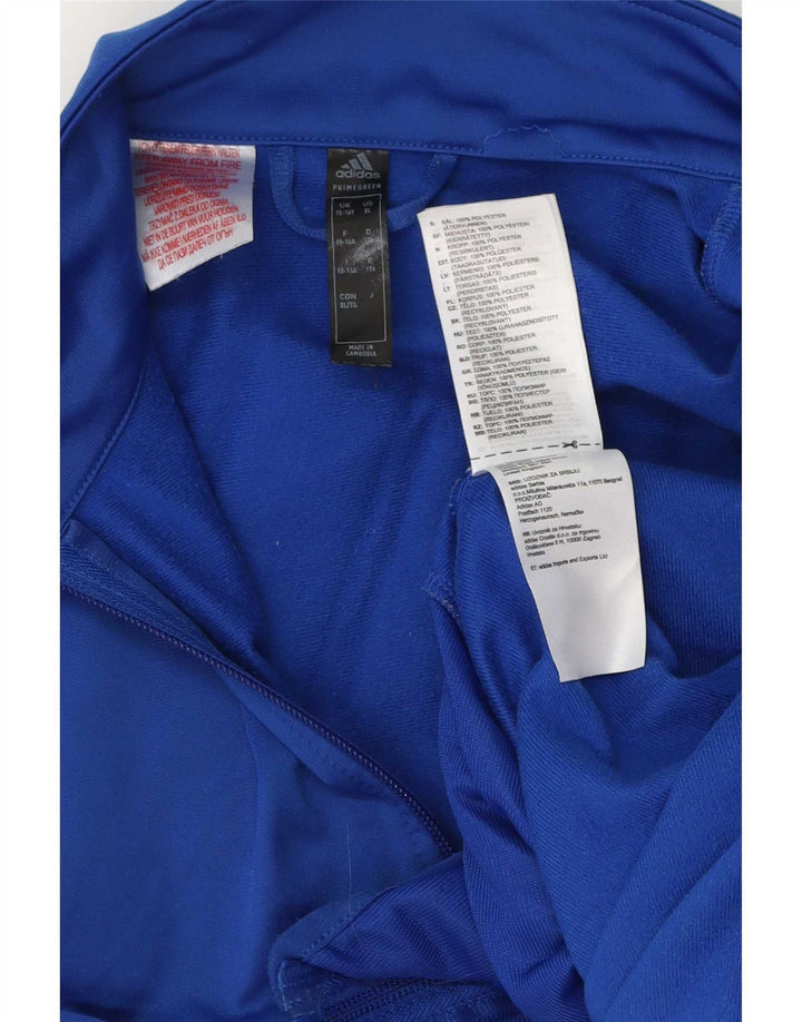 Adidas drenge grafisk træningsdragt topjakke 15-16 år blå polyester
