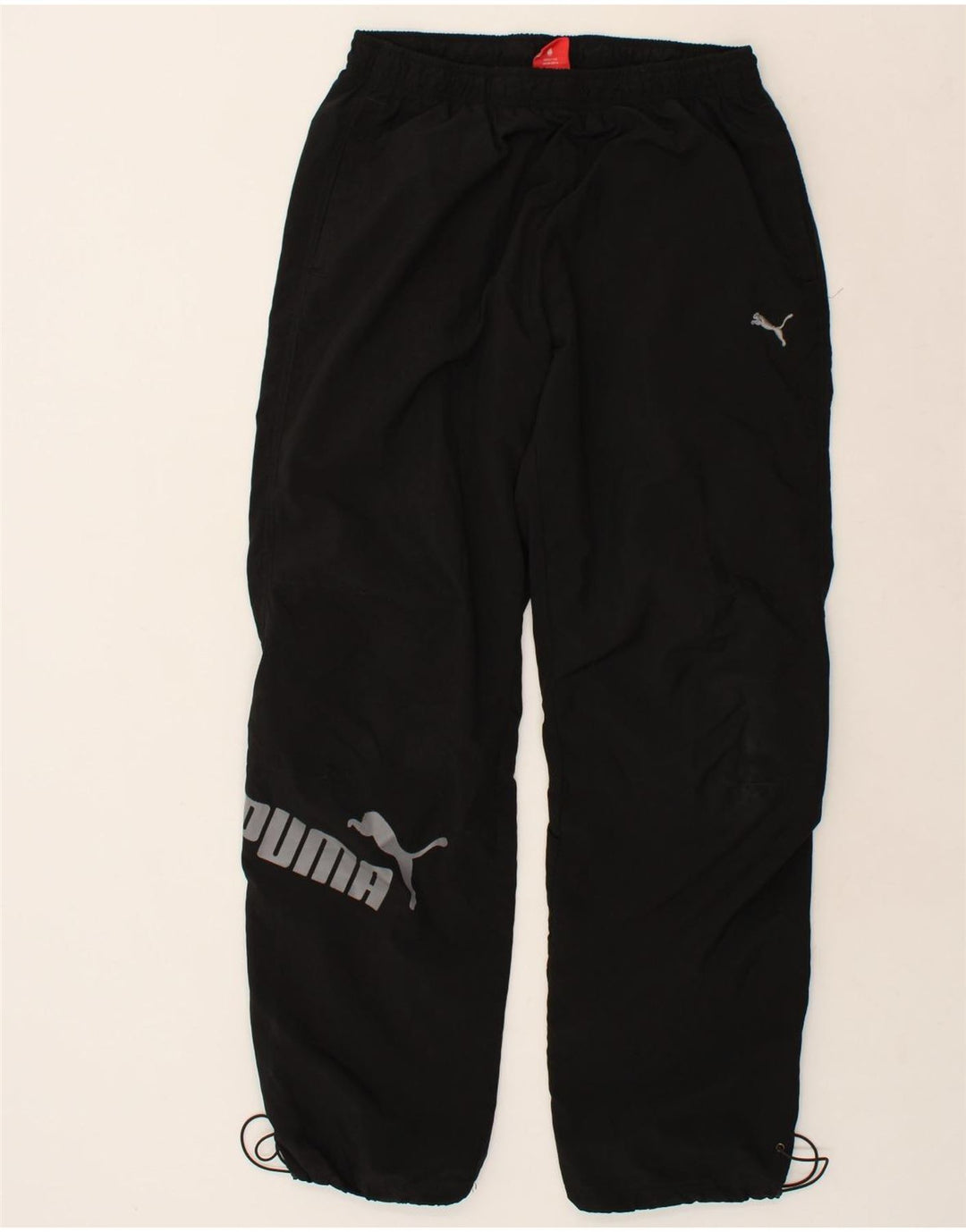 PUMA Womens Graphic Tracksuit Trousers UK 14 Large Black Polyester Vintage Puma and Second-Hand Puma from Messina Hembry 